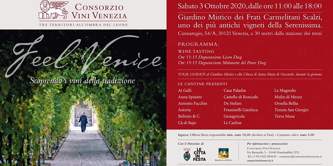 Feel Venice 2020: torna l’evento che celebra l’eccellenza enologica di Venezia