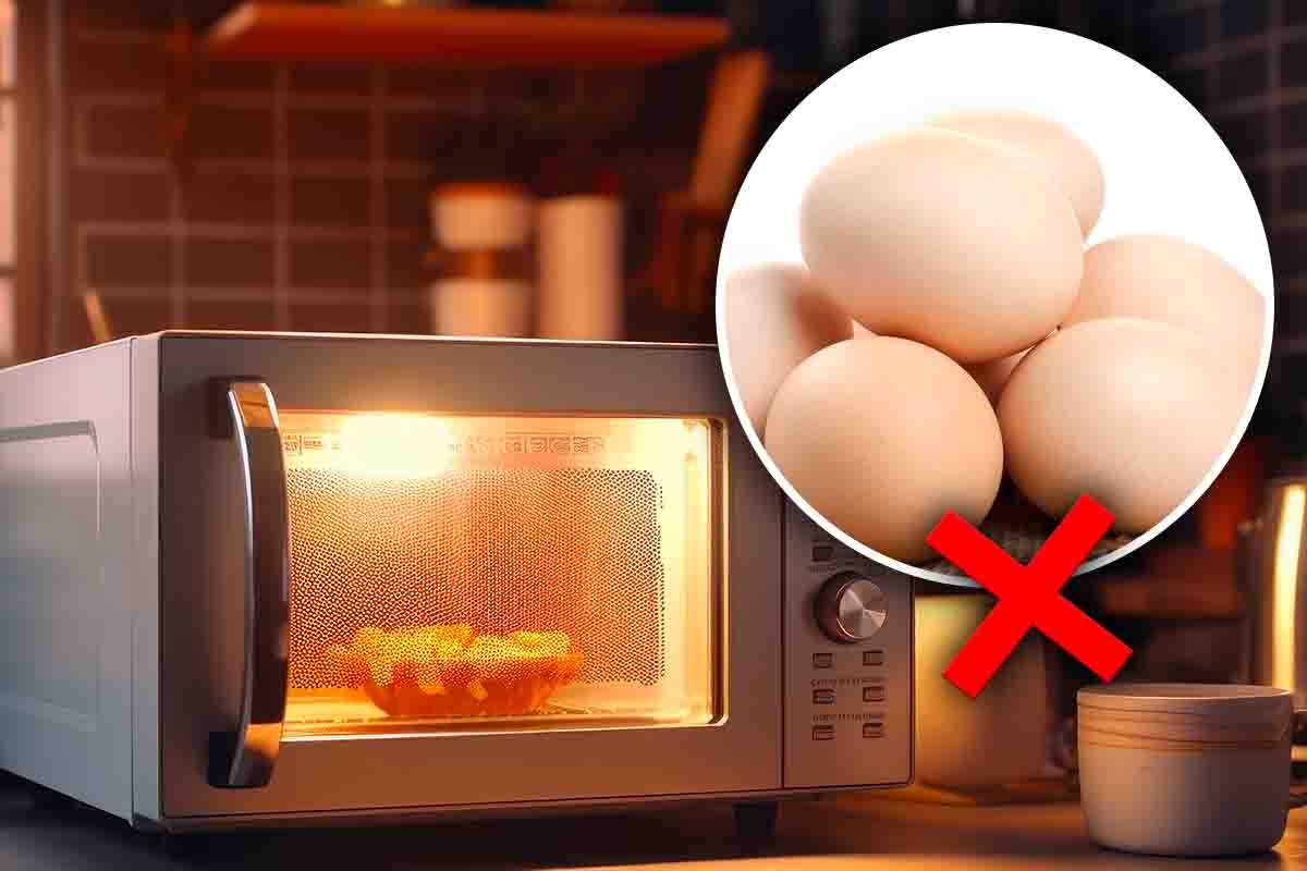 Mai cuocere uova nel microonde